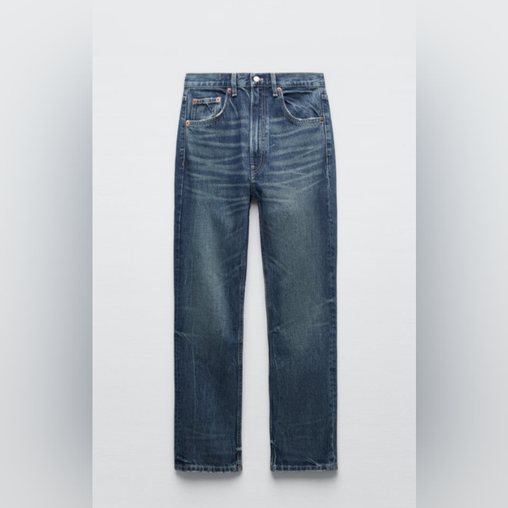 NWT Zara TRF STRAIGHT JEANS
